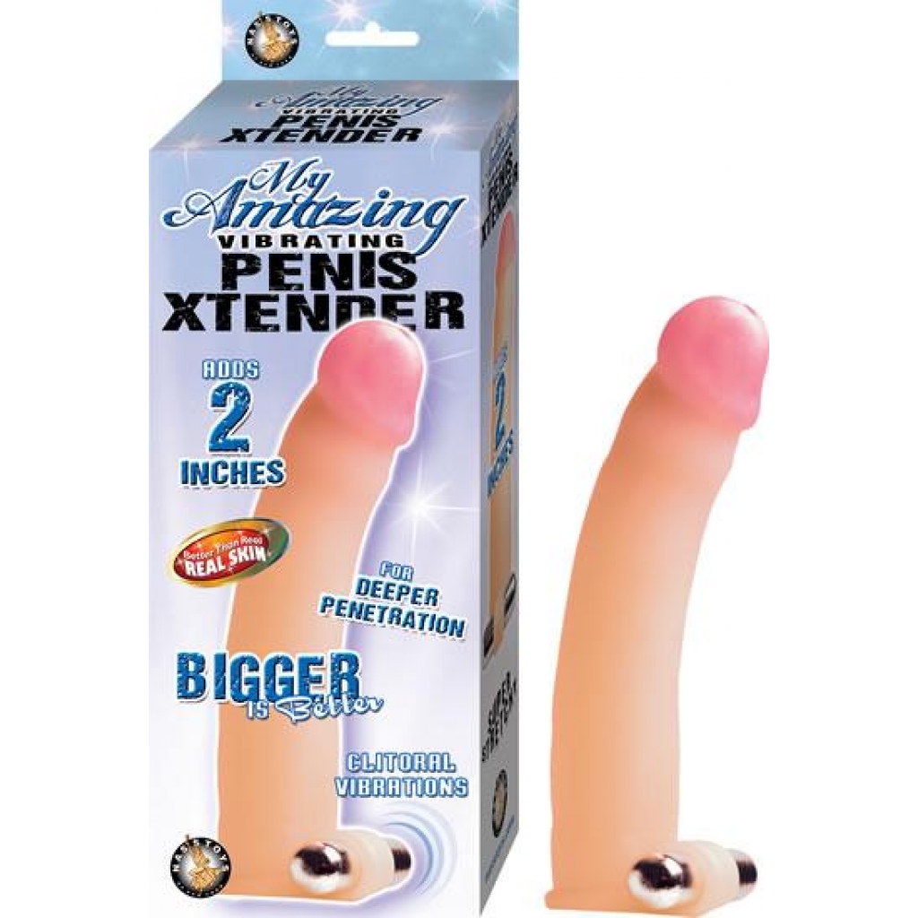 My Amazing Vibrating Penis Xtender Beige - Penis Extensions