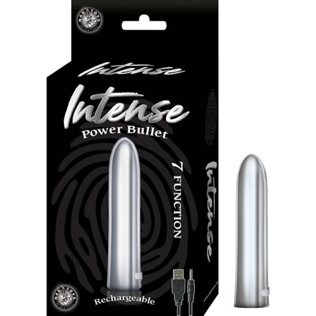 Intense Power Bullet Vibrator Silver - Bullet Vibrators