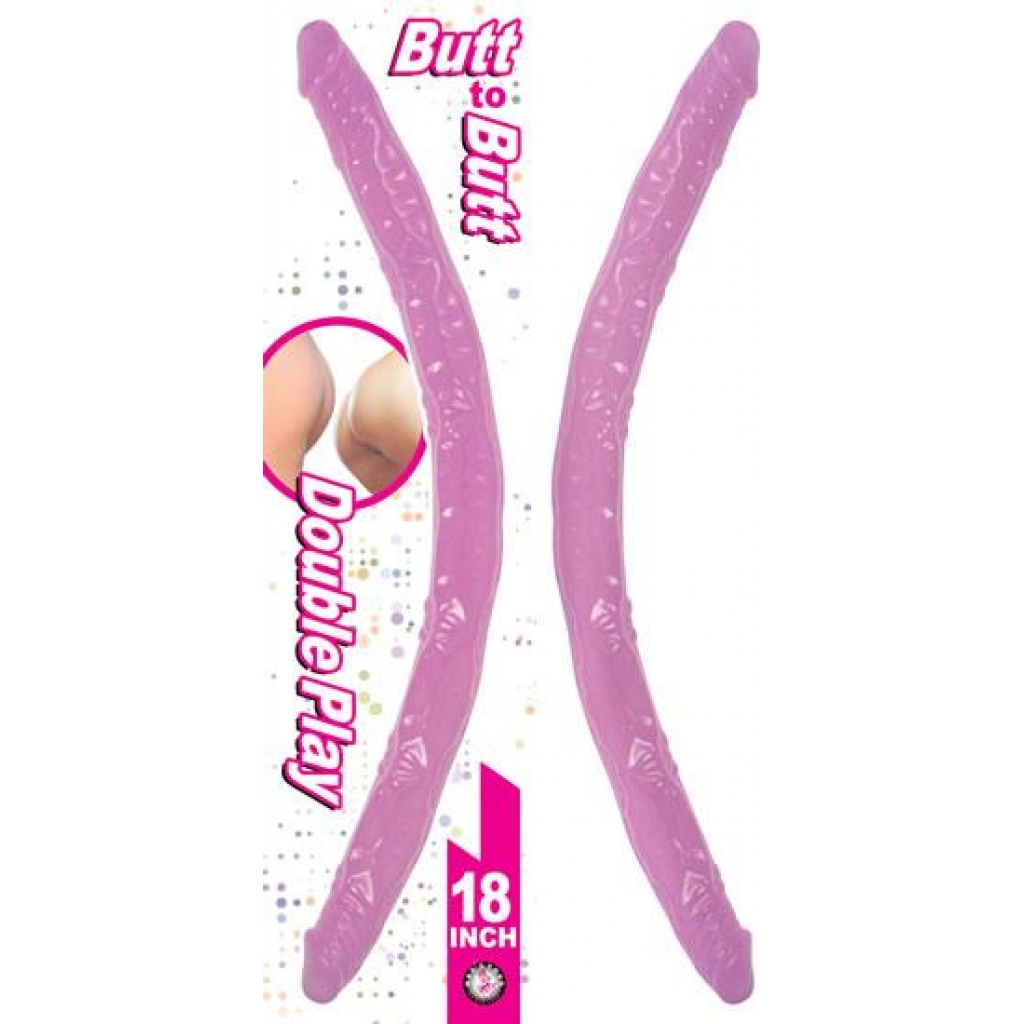 Butt To Butt Double Play Pink Dildo - Double Dildos