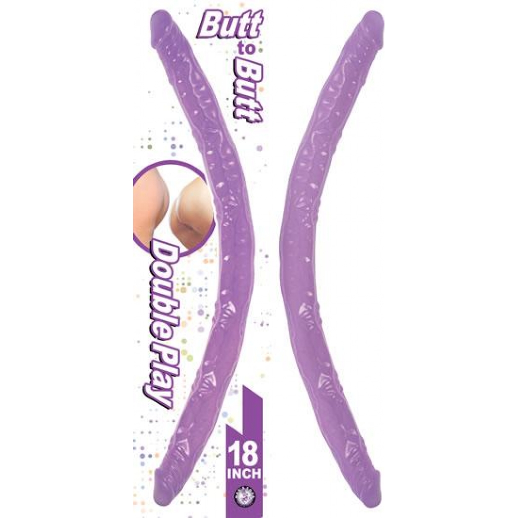 Butt To Butt Double Play Lavender Purple Dildo - Double Dildos