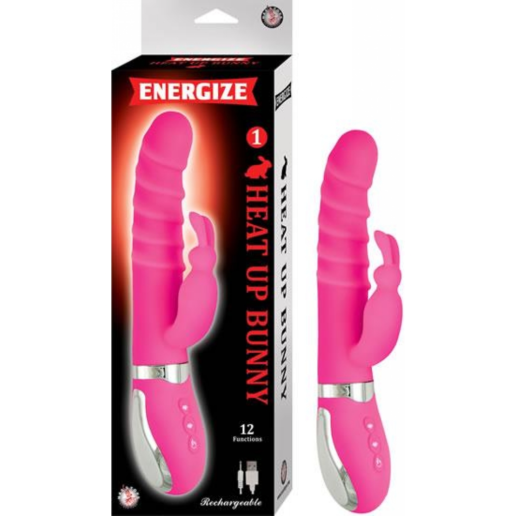 Energize Heat Up Bunny 1 Pink Rabbit Style Vibrator - Rabbit Vibrators
