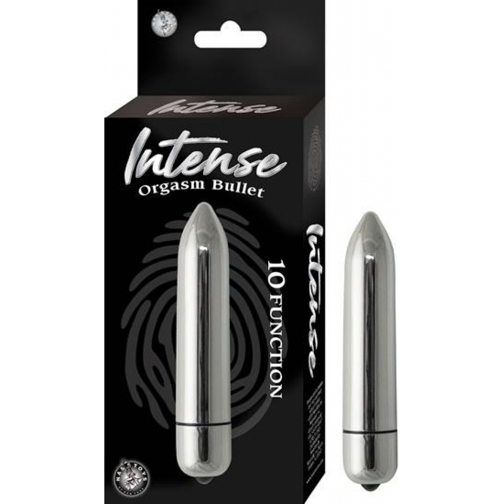 Intense Orgasm Bullet Vibrator Silver - Bullet Vibrators