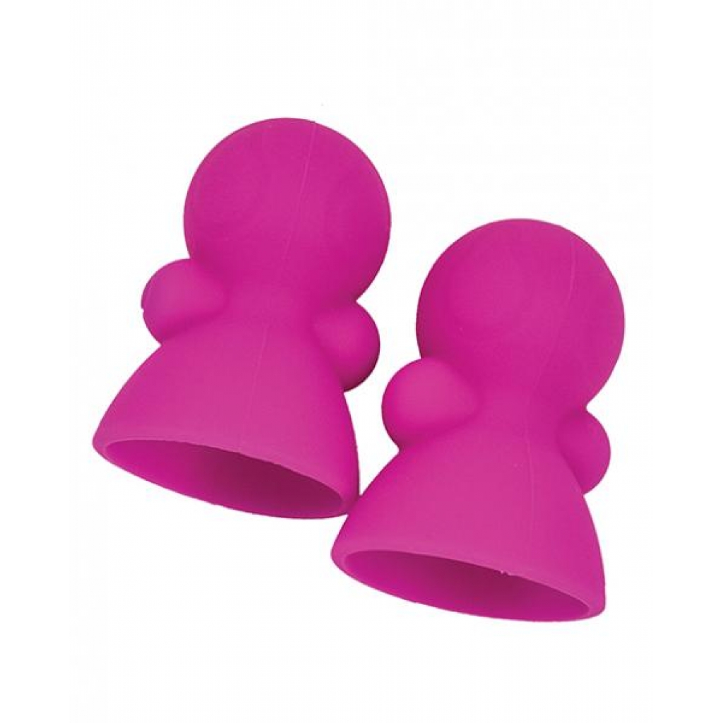 Seduce Me Vibrating Nipple Suckers Pink - Nipple Pumps