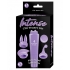 Intense Clit Teaser Kit Purple Mini Massager with 4 Heads - Kits & Sleeves