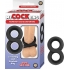 My Cockring Figure Eight Cock & Scrotum Ring Black - Mens Cock & Ball Gear