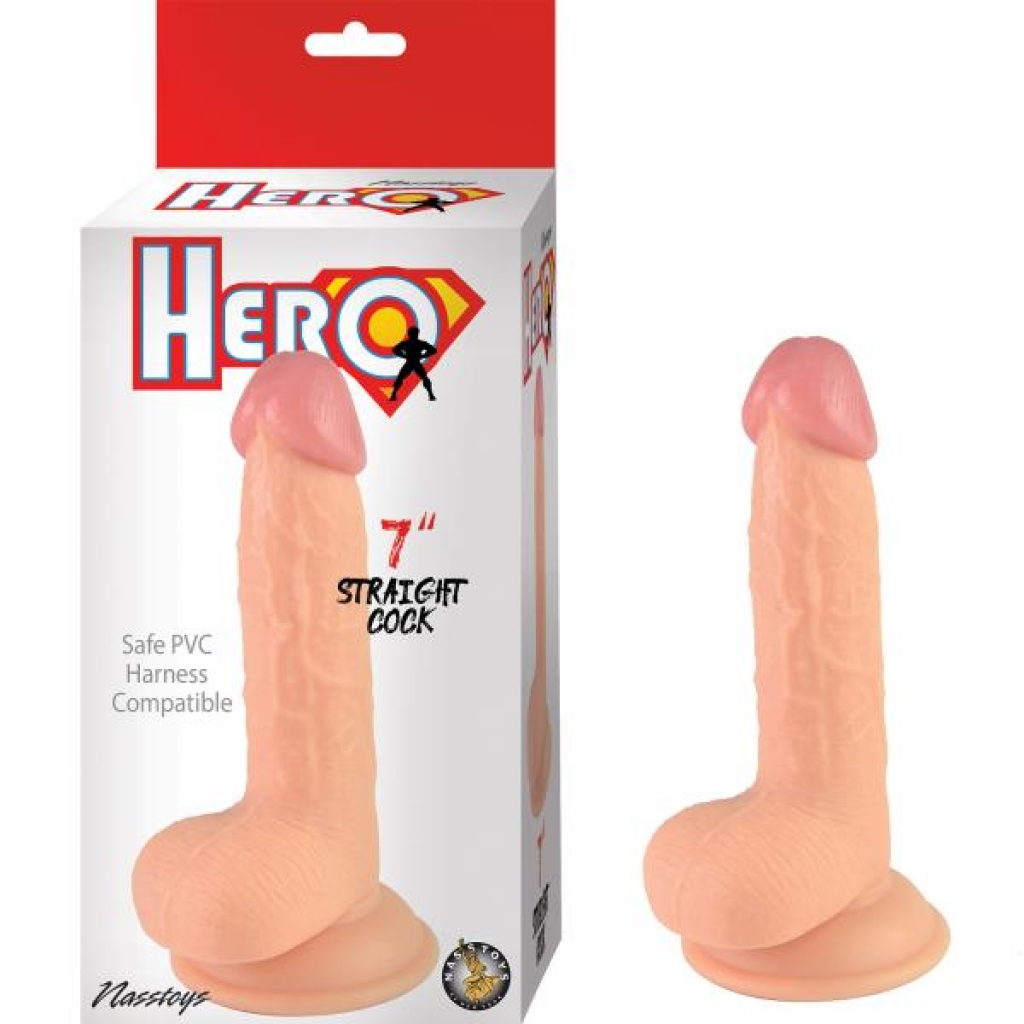 Hero 7in Straight Cock Dildo - Realistic Dildos & Dongs