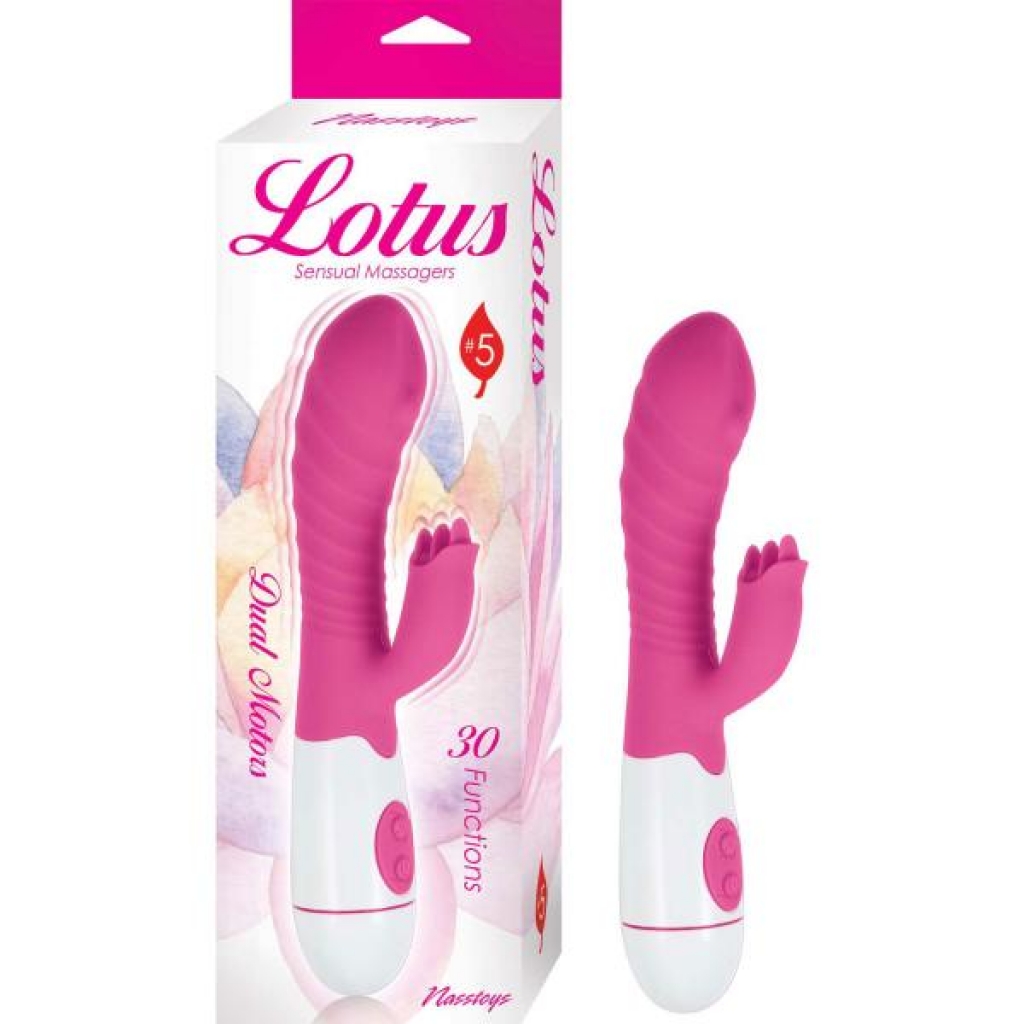 Lotus Sensual Massagers #5 Pink - Rabbit Vibrators