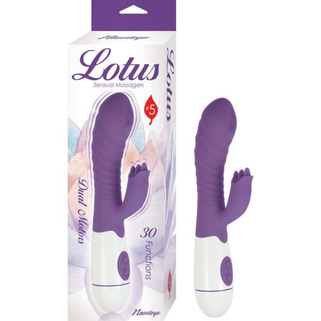 Lotus Sensual Massagers #5 Purple - Rabbit Vibrators