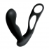 Butts Up Prostate Massager W/ Scrotum & Cock Ring Black - Prostate Toys