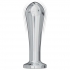 Ass-sation Remote Vibrating Metal Anal Bulb Silver - Anal Plugs