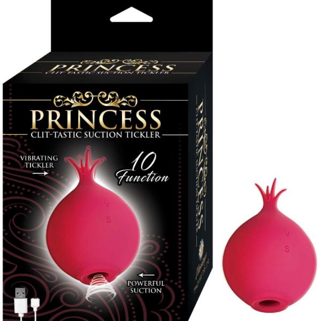 Princess Clit-tastic Suction Tickler Red - Clit Suckers & Oral Suction