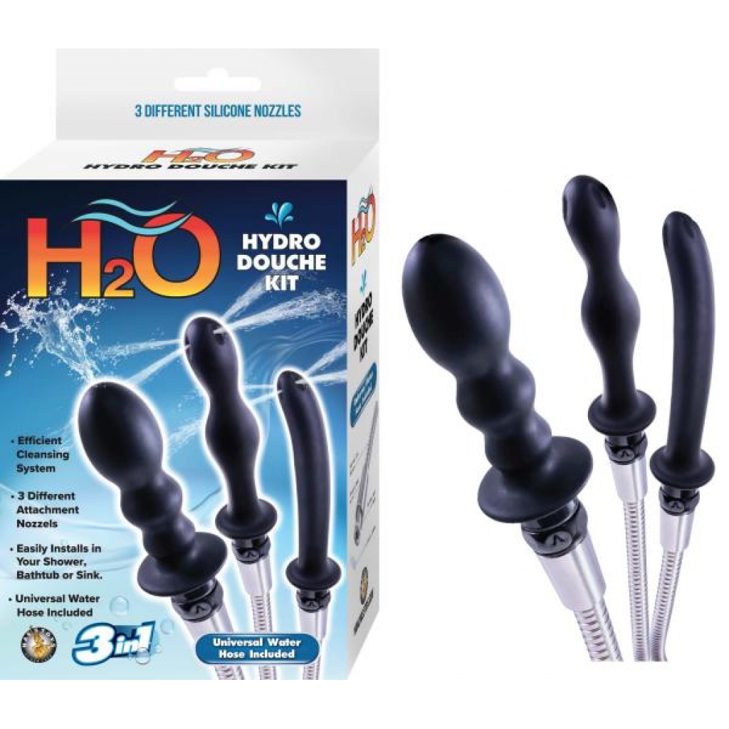 H2o Hydro Douche Kit Black - Anal Douches, Enemas & Hygiene