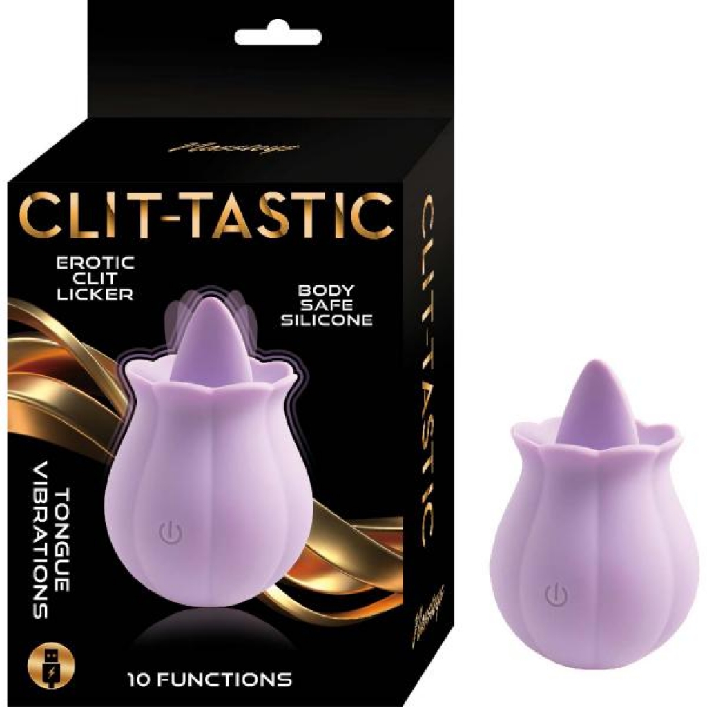 Clit-tastic Erotic Clit Licker Lavender - Tongues