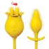 Clit-tastic Tulip Finger Massager & Plug Yellow - Anal Plugs