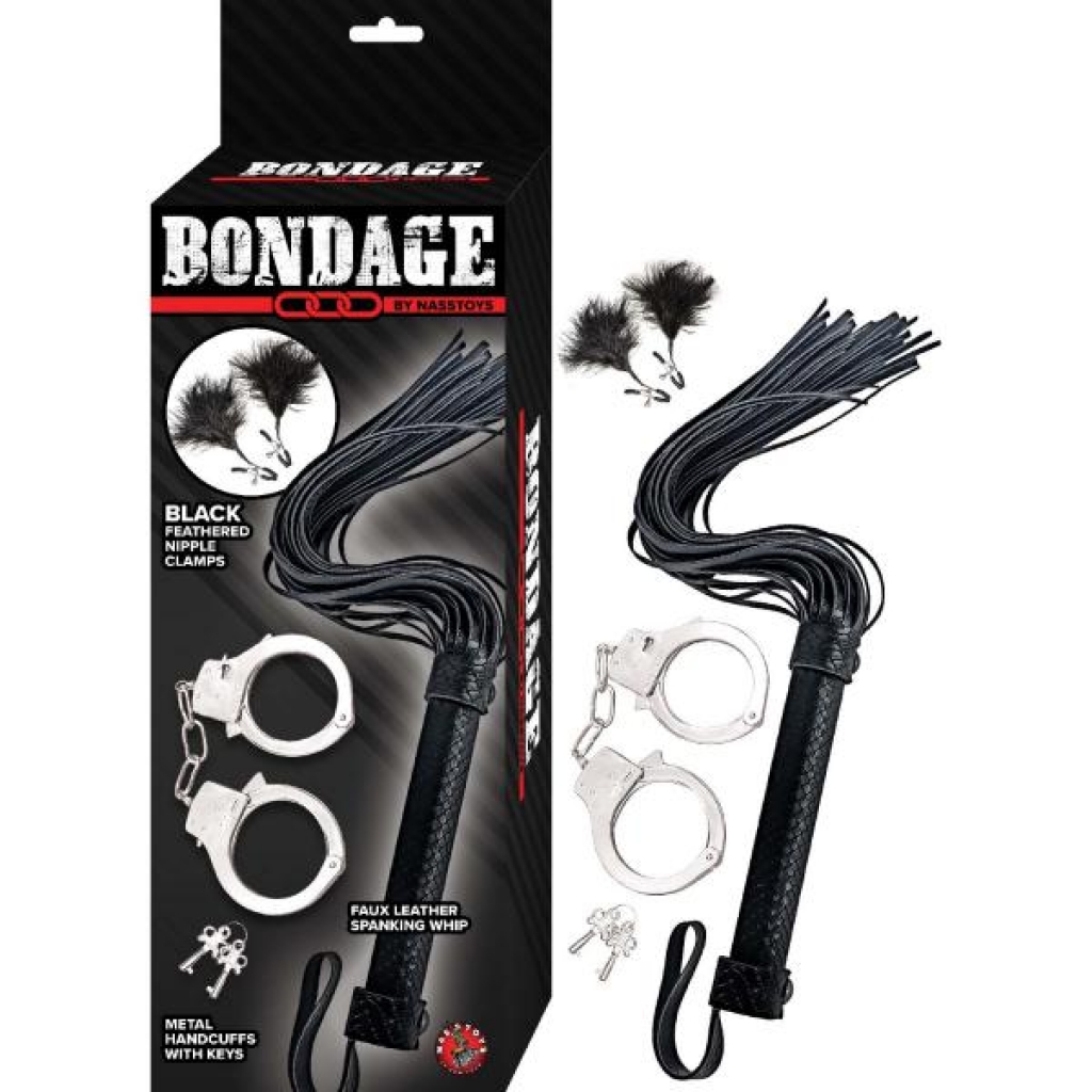 Bondage By Nasstoys Kit Black - BDSM Kits