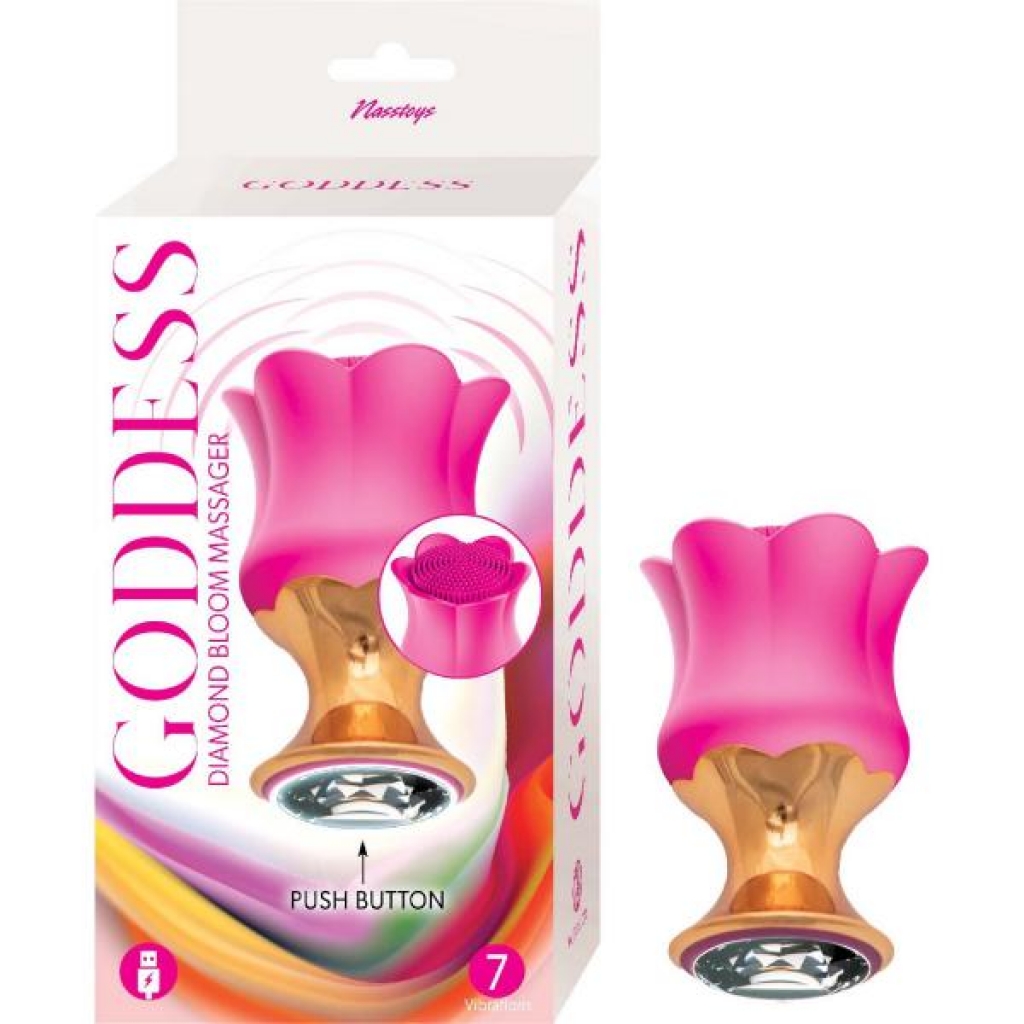 Goddess Diamond Blooming Massager - Fuchsia