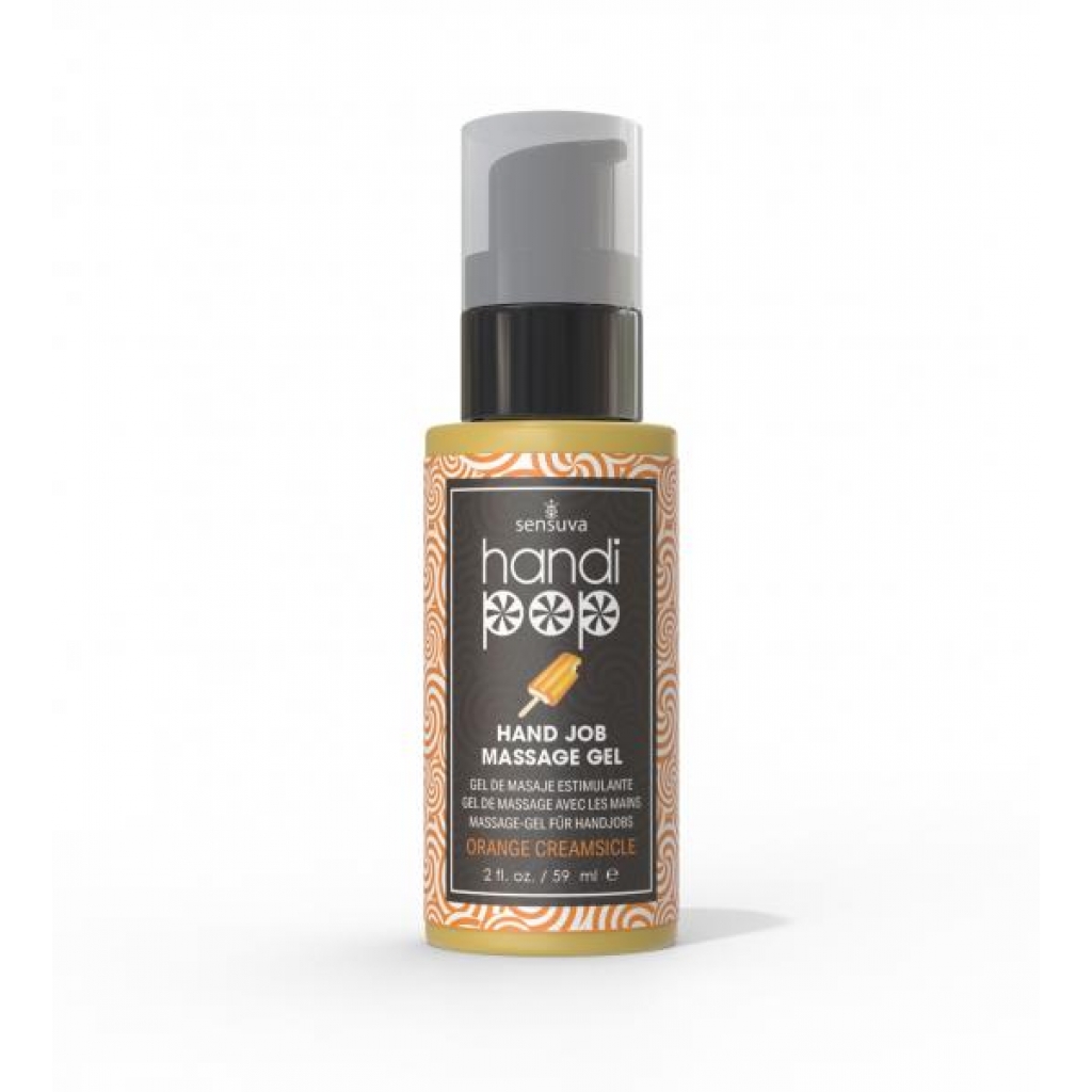 Handipop Edible Massage Gel Orange Creamsicle 2 Oz - Sensual Massage Oils & Lotions