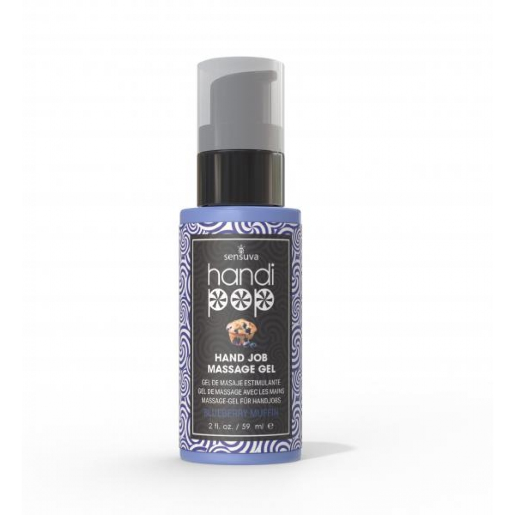 Handipop Edible Massage Gel Blueberry Muffin 2 Oz - Sensual Massage Oils & Lotions