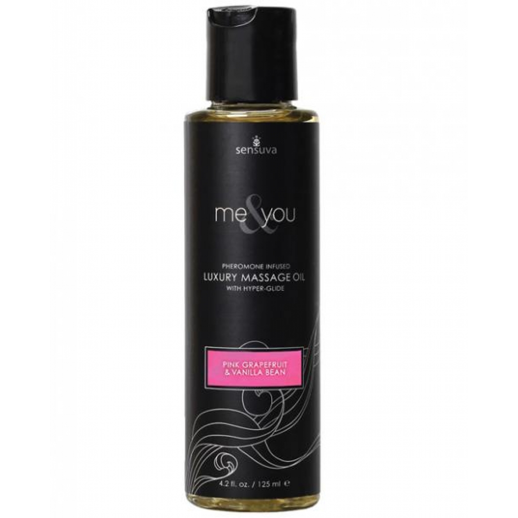 Me & You Massage Oil Grapefruit Vanilla 4.2oz - Sensual Massage Oils & Lotions
