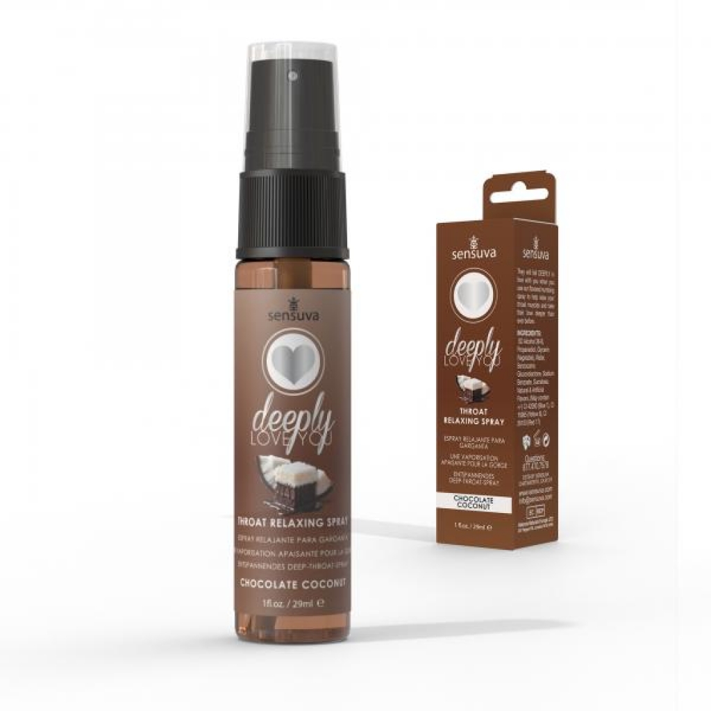 Deeply Love You Throat Spray Relaxing Chocolate Coconut 1 Fl Oz - Oral Sex