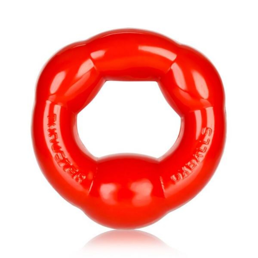 Thruster Cockring Oxballs Red - Couples Vibrating Penis Rings