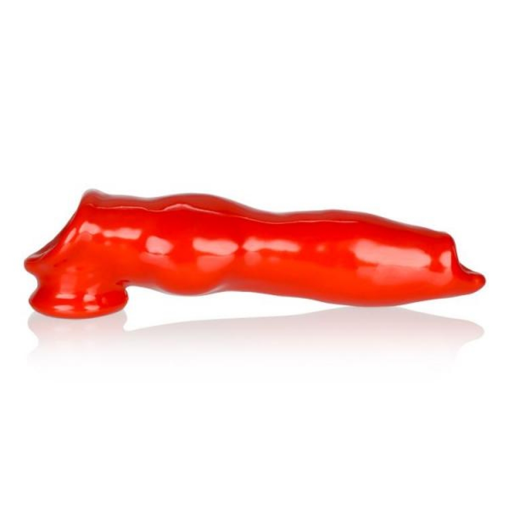 Fido Animal Knot Style Oxballs Cocksheath Tpr Red(net) - Penis Sleeves & Enhancers