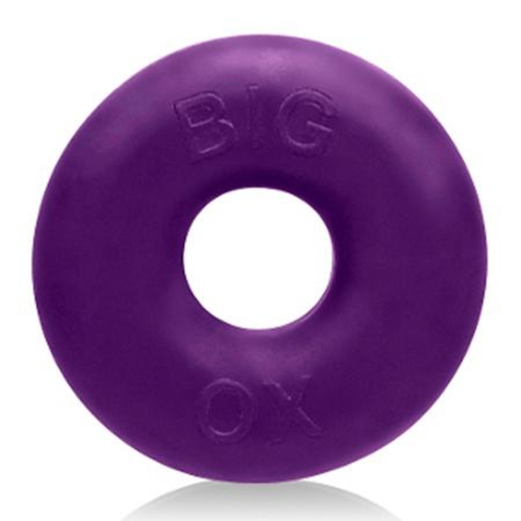 Big Ox Cockring Silicone/tpr Blend Eggplant Ice (net) - Classic Penis Rings