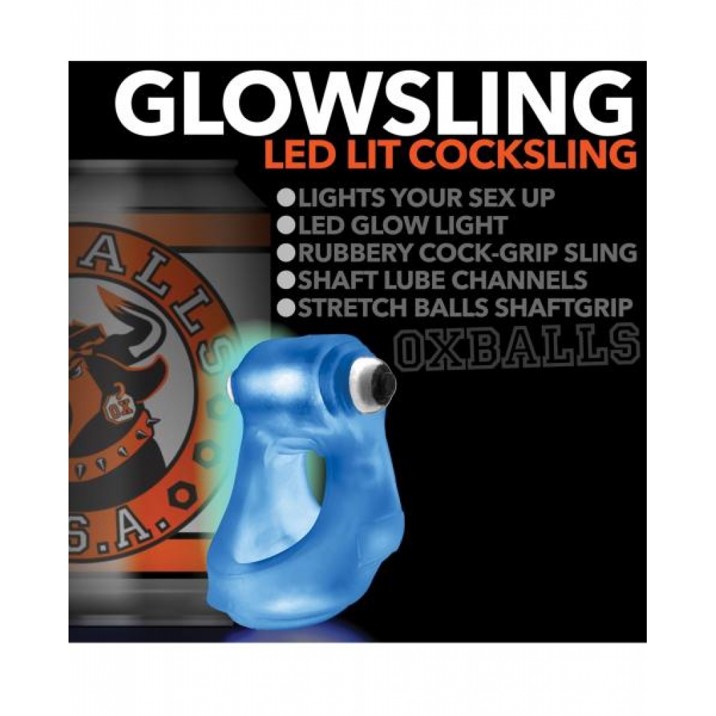 Glowsling Blue Ice (net) - Mens Cock & Ball Gear