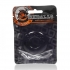 Do-Nut 2 Large Cock Ring Black - Couples Vibrating Penis Rings