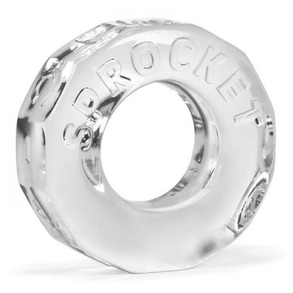 Sprocket Cock Ring Clear - Couples Vibrating Penis Rings