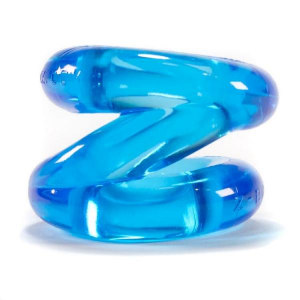 Z Balls Z-Shaped Cockring Ballstretcher Ice Blue - Couples Vibrating Penis Rings