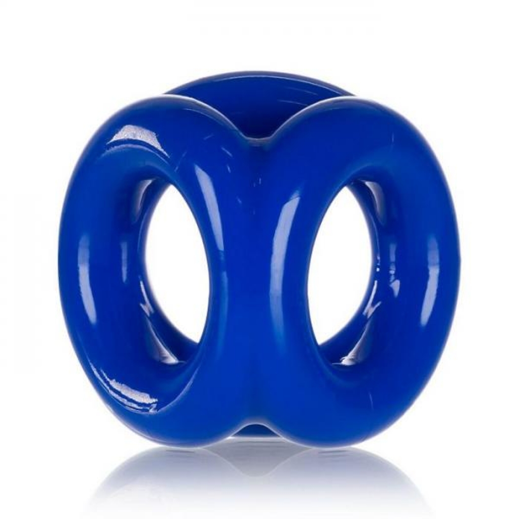 Oxballs Atomic Jock Tri-Sport 3 Ring Sling Police Blue - Couples Vibrating Penis Rings