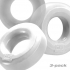 Hunkyjunk Huj C-ring 3pk White Ice & Clear (net) - Classic Penis Rings