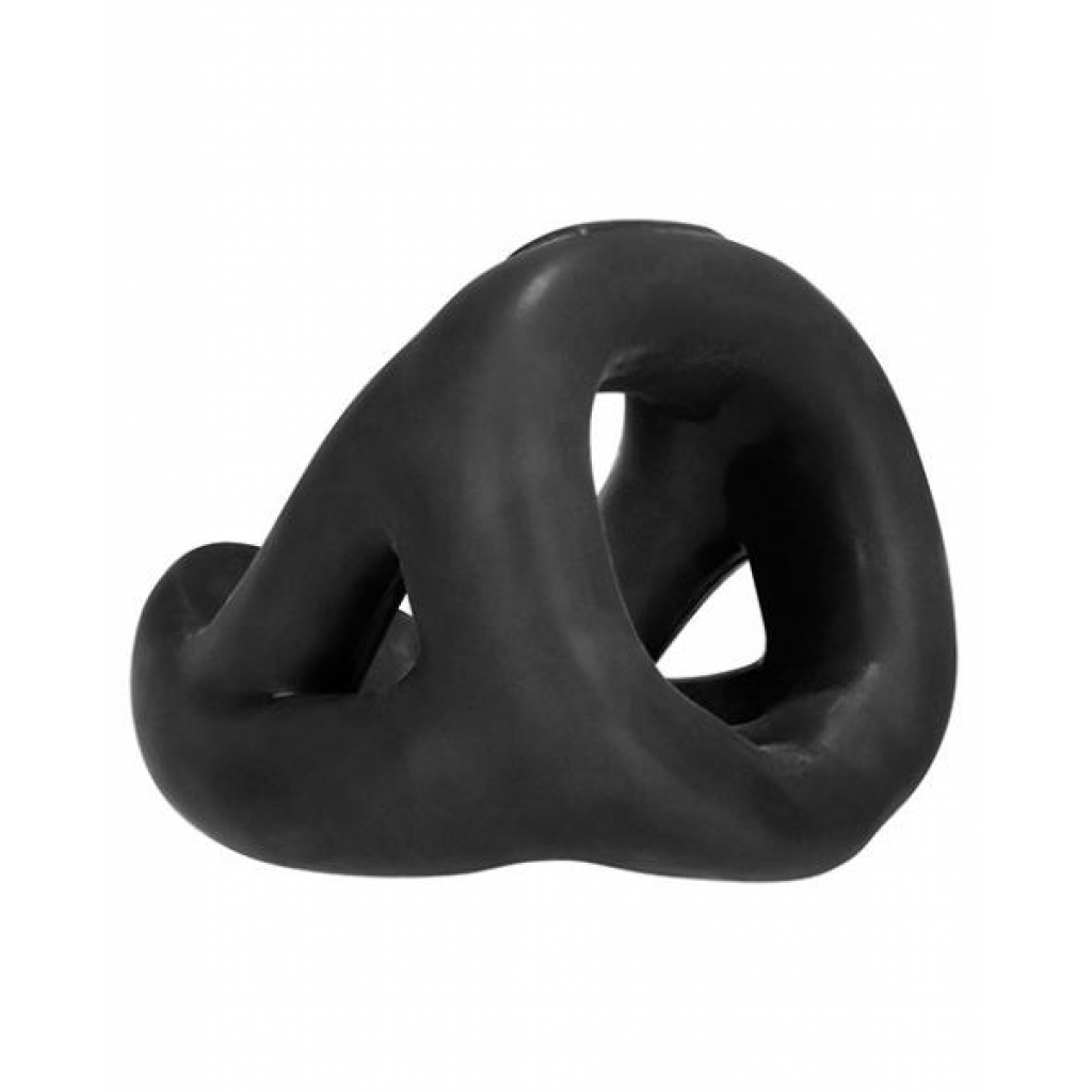 Hunkyjunk Slingshot 3 Ring Teardrop Tar Black - Mens Cock & Ball Gear