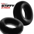 Stiffy 2-pack C-rings Tar Ice (net) - Classic Penis Rings