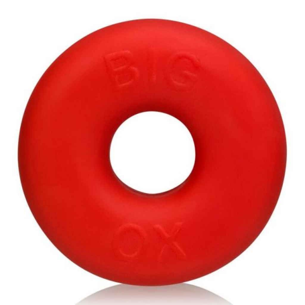 Big Ox Cockring Oxballs Silicone TPR Blend Red Ice - Classic Penis Rings