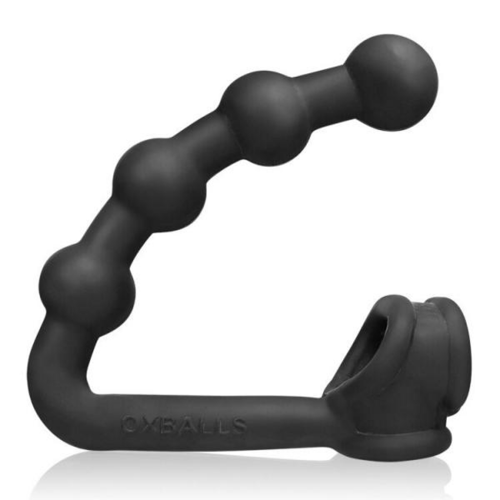 Buttballs Asslock & Cock Sling Oxballs Silicone TPR Blend Black Ice - Mens Cock & Ball Gear