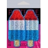 Pastease Red White & Blue Ice Pop Glitter - Pasties, Tattoos & Accessories