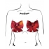 Pastease Red Holographic Bow Fuller Coverage - Pasties, Tattoos & Accessories
