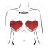 Pastease Heart Glitter Red Fuller Coverage - Pasties, Tattoos & Accessories