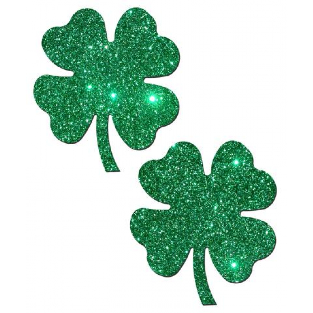 Four Leaf Clover Shamrock Green Pasties O/S - Pasties, Tattoos & Accessories