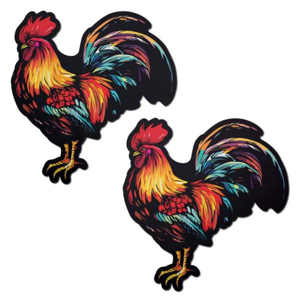 Pastease Colorful Rooster Pasties - Pasties, Tattoos & Accessories