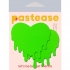Pastease Neon Green Melty Hearts - Pasties, Tattoos & Accessories