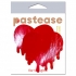 Pastease Faux Latex Red Melty Hearts - Pasties, Tattoos & Accessories
