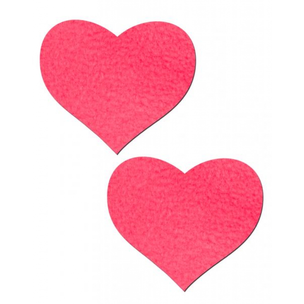 Heart Neon Pink Pasties O/S - Pasties, Tattoos & Accessories