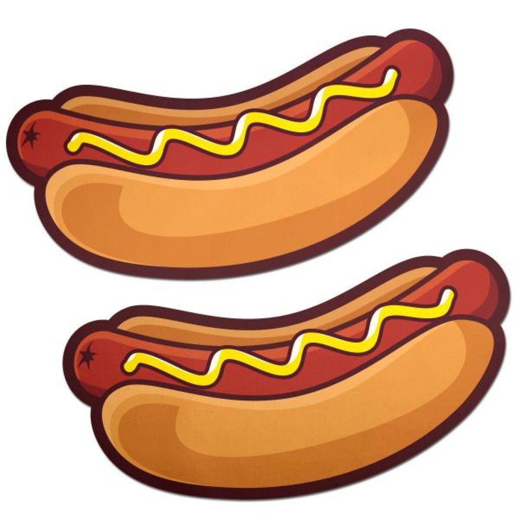 Pastease Hotdog W/ Mustard - Pasties, Tattoos & Accessories