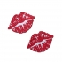 Pastease Sparkly Red Kissing Lips Pasties - Pasties, Tattoos & Accessories