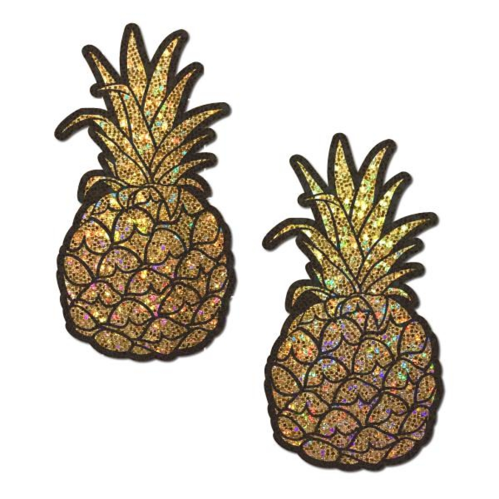 Pastease Glitter Pineapples Gold - Pasties, Tattoos & Accessories