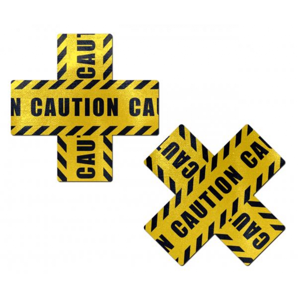 Pastease Crossed Caution Tape - Pasties, Tattoos & Accessories