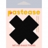 Pastease Plus X Faux Latex Black Crosses - Pasties, Tattoos & Accessories